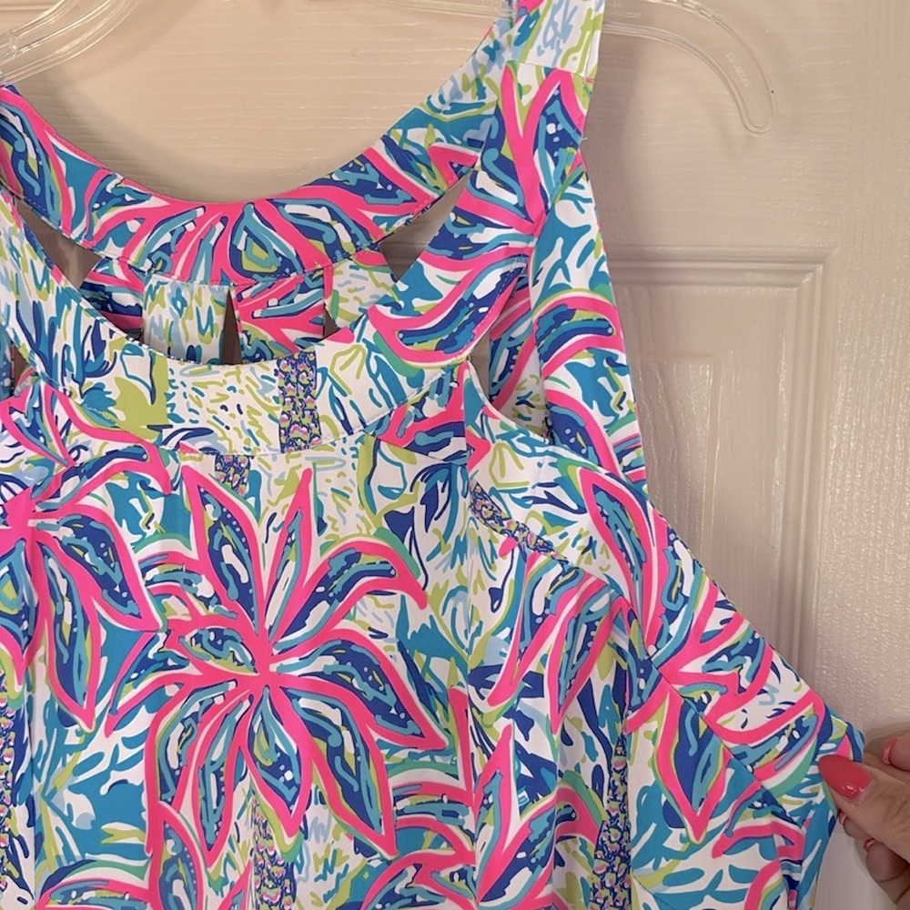 LULU-B CUTOUT FLORAL DRESS - Picture 3 of 9